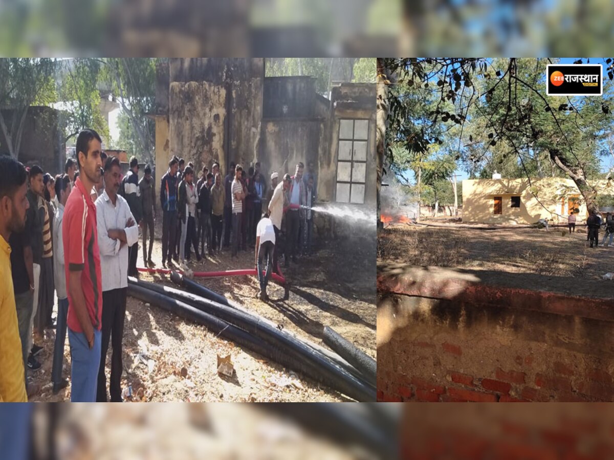 श्रीमाधोपुर: जलदाय विभाग कार्यालय में लगी भयंकर आग, 1 घंटे की कड़ी मशक्कत के बाद दमकल ने पाया काबू