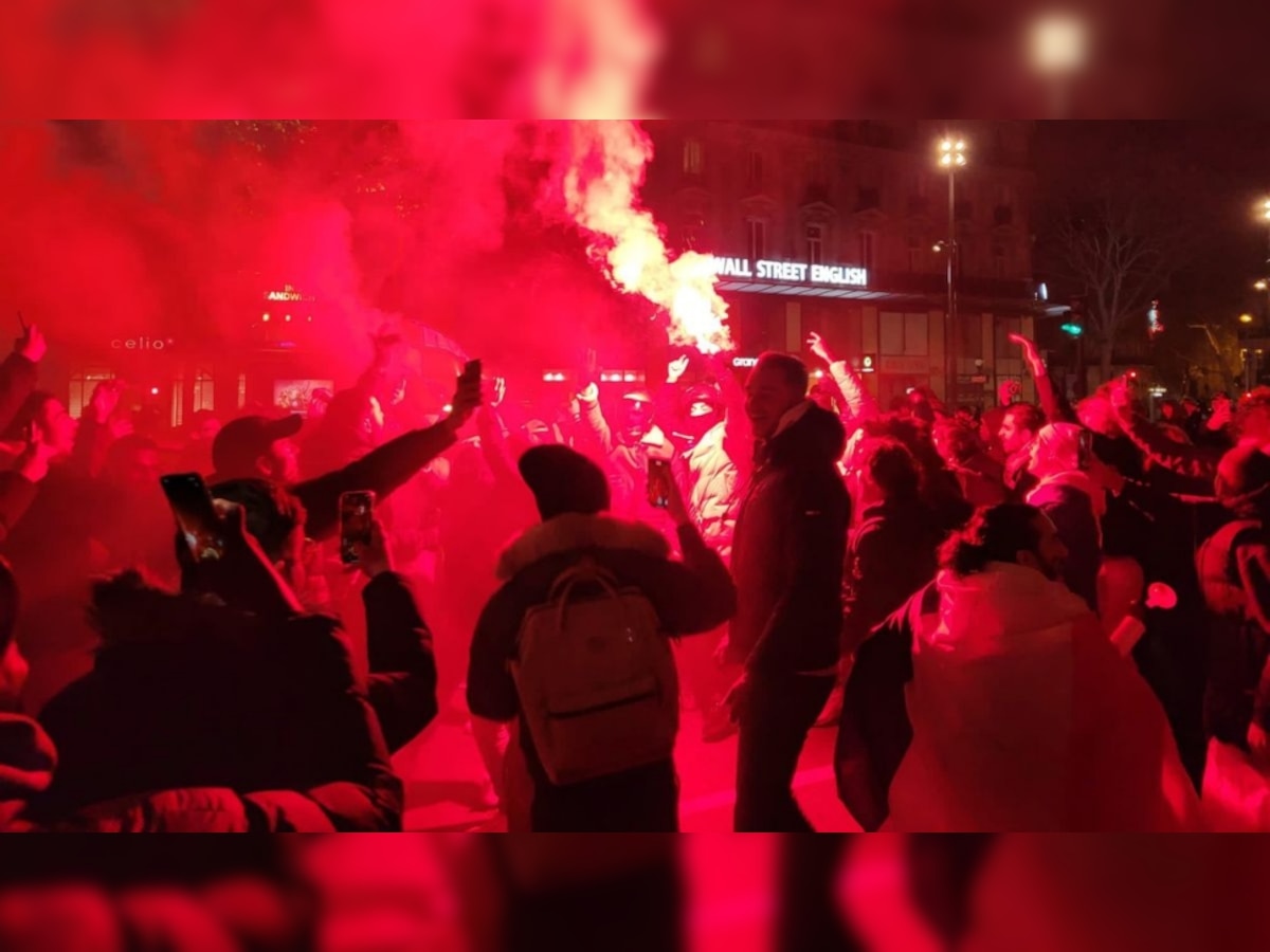 FIFA World Cup: हार नहीं हुई बर्दाश्त तो फ्रांस के समर्थकों से भिड़े मोरक्को फैंस, पुलिस पर फेंके पटाखे, की आगजनी