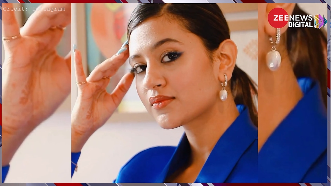 mms leak girl anjali arora gave sexy sizzling poses in blue coat