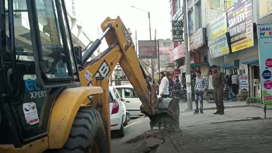 Bahadurgarh jhajjar Campaign to remove encroachment started again JCB ...