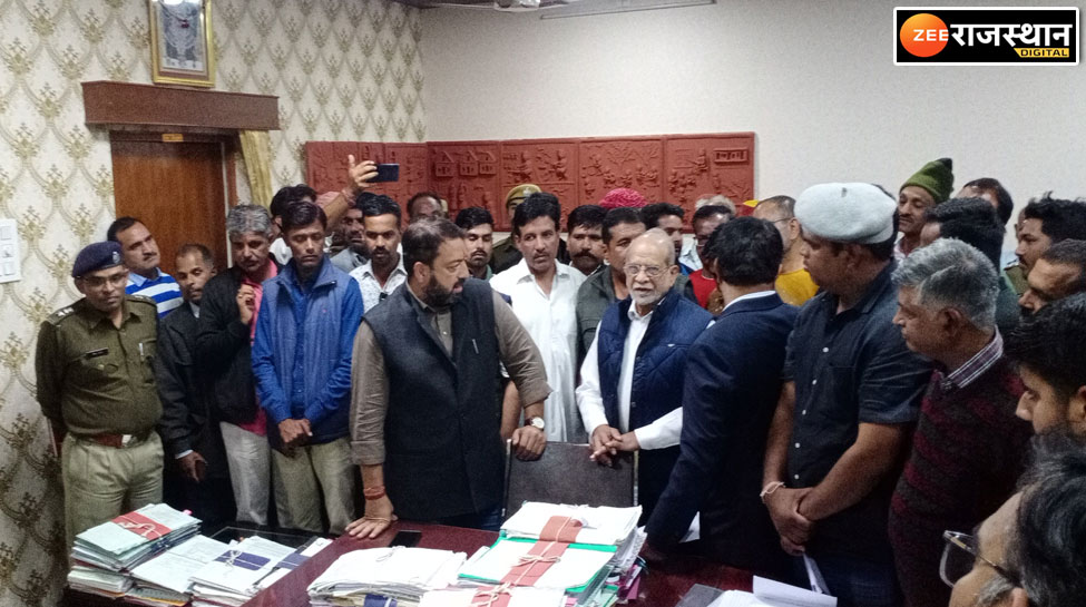Bhim Rajsamand Image atmosphere heated up after Bhim MLA Sudarshan Singh Rawat stopped ...