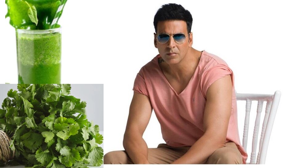 Coriander Water health Benefits in weight loss Akshay Kumar fitness