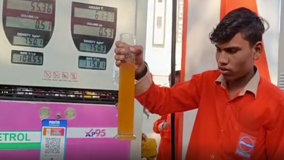 Water coming out in petrol at petrol pump operator said this is ethanol