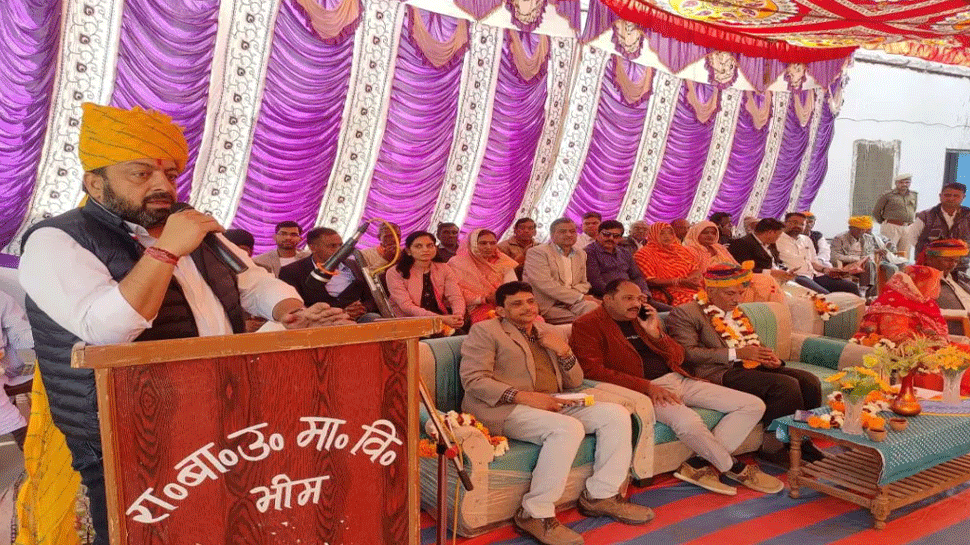 Bhim Rajsamand Image Rajasthan Bhim MLA Sudarshan Singh Rawat concern for people and workers ...