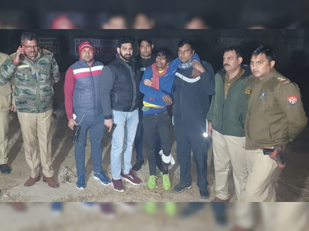 Hapur : पुलिस ने मुठभेड़ में दो बदमाशों को दबोचा, दिल्ली से चुराई कार बरामद