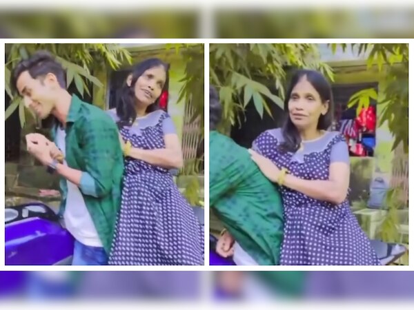 Ranu Mandal latest Video romance with young Boy riding bike enjoy ...