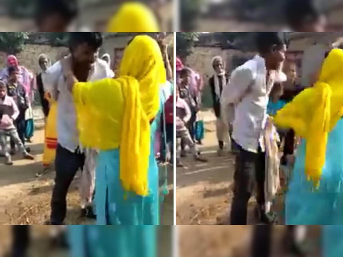 पांच सेकेंड में लड़के को जड़े 10 थप्पड़, दनादन तमाचा मारते महिला का Video हुआ वायरल