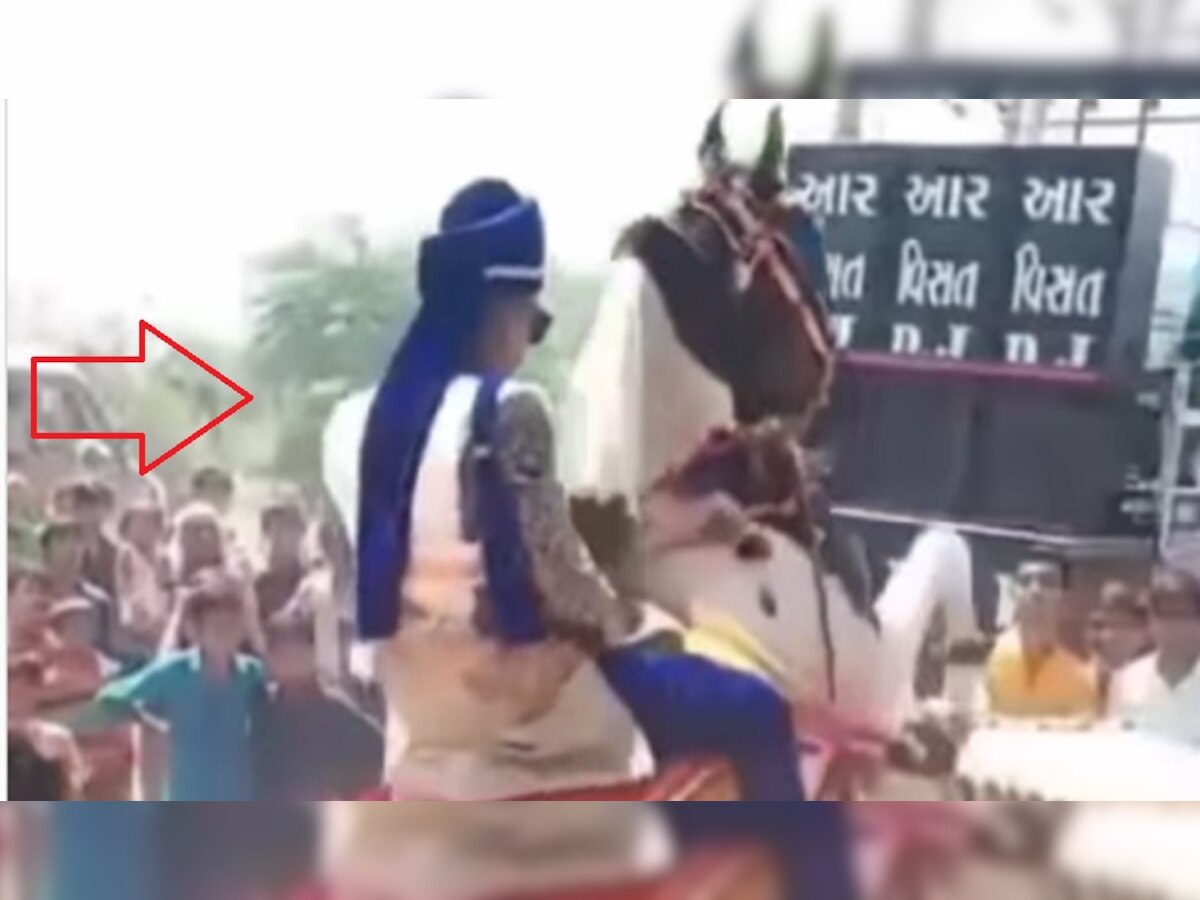 Groom Stunt: घोड़े पर बैठकर दूल्हा करने लगा ऐसा स्टंट, तुरंत बुलानी पड़ी एम्बुलेंस