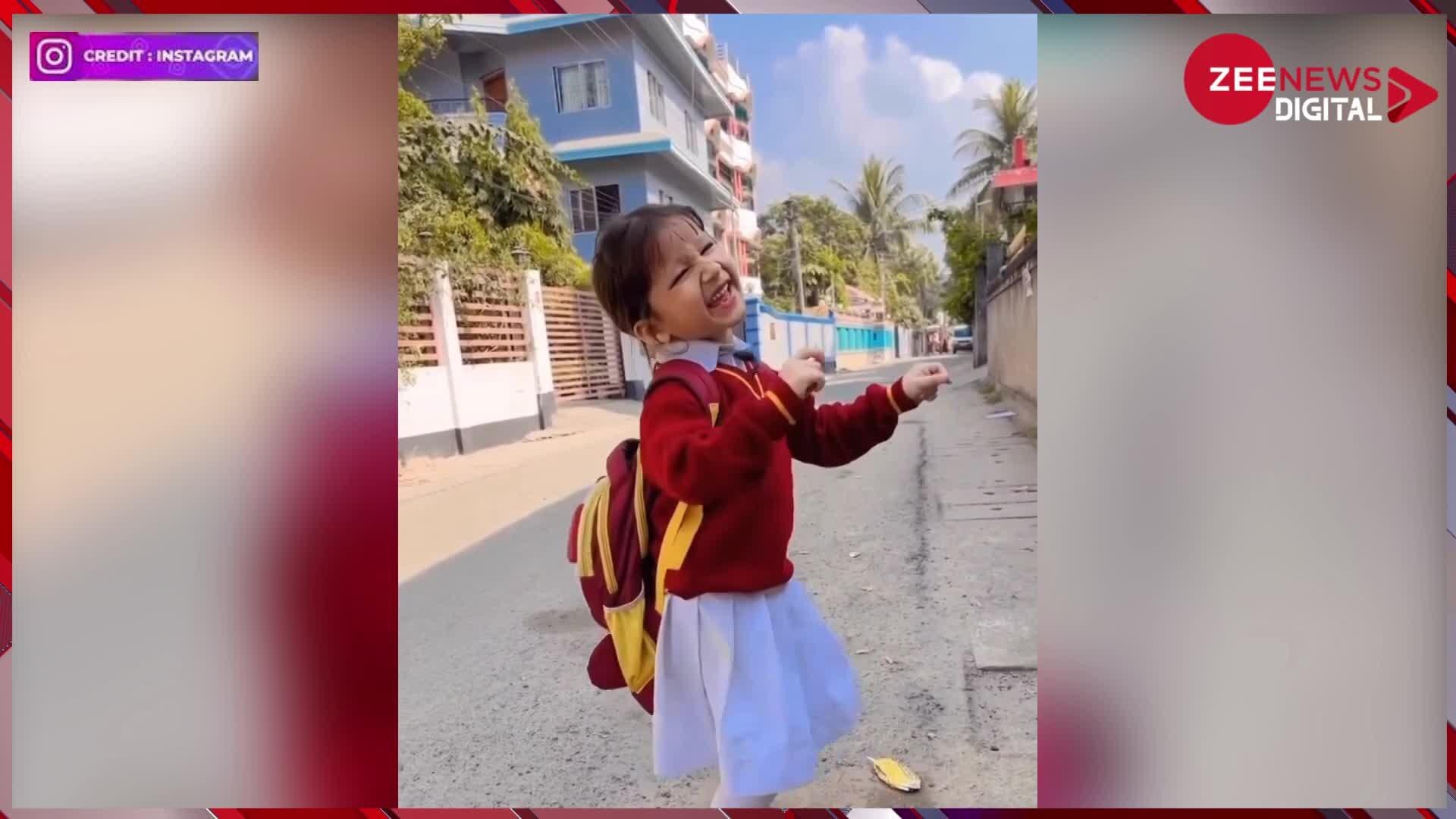 Viral little girl winning everyone heart with her dance and expression