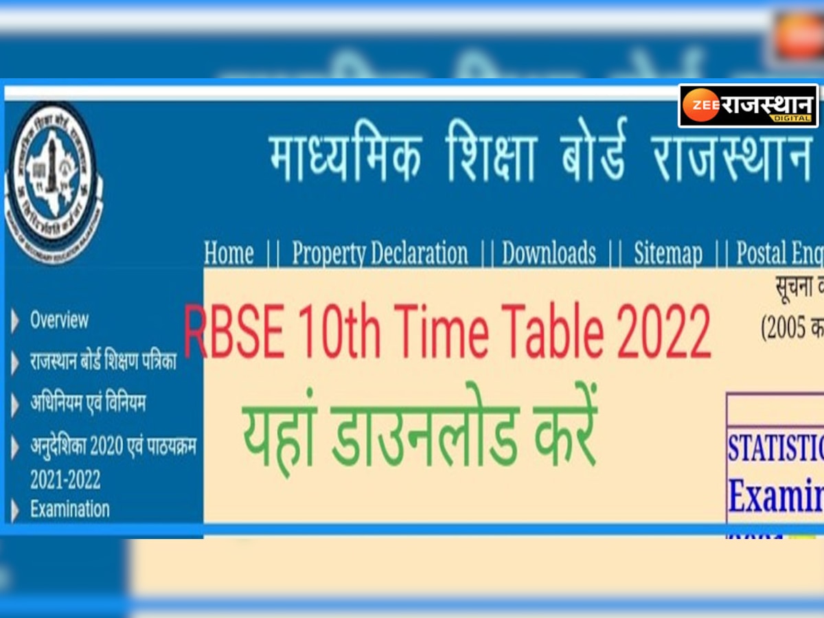 Rajasthan Board 10th 12th 2023: जल्द जारी हो सकती है RBSE कक्षा 10 और 12 वीं बोर्ड डेटशीट, ऐसे करें चेक