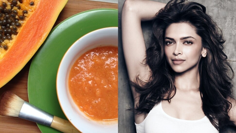 Apply papaya in hair in this way, hair will look smooth and shiny like
