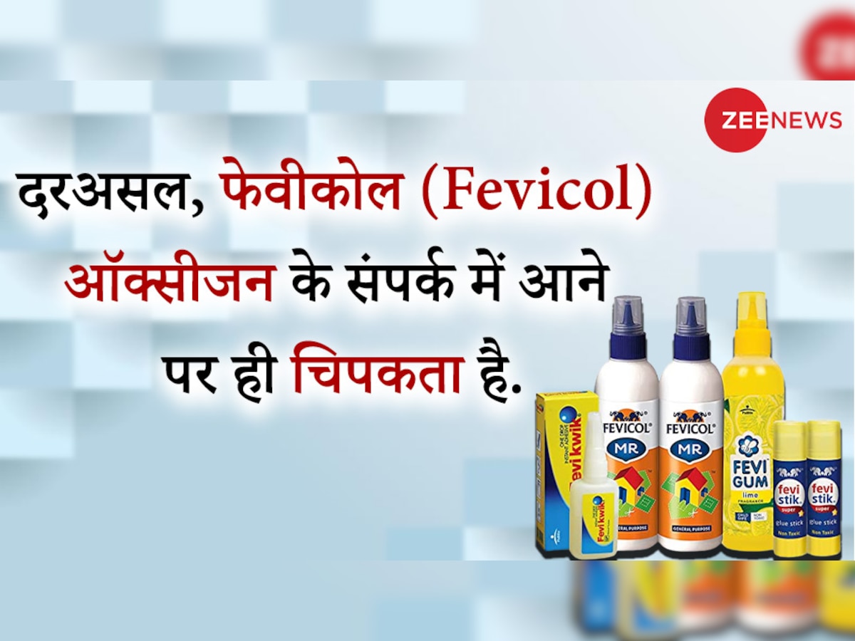 quiz why fevicol does not stick to the bottle in which it is filled
