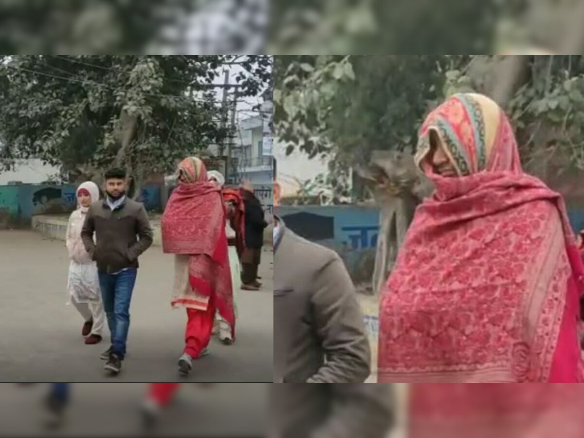Rewari: क्यों पंचायत समीति चुनाव में महिला के कपड़े पहनकर पहुंचा पुरूष वोटर, जानें पूरा मामला