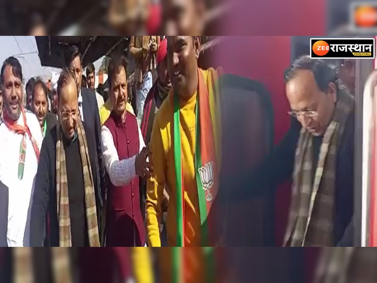 राष्ट्रीय महासचिव अरुण सिंह ट्रेन से पहुंचे गंगापुरसिटी, BJP ने किया भव्य स्वागत 