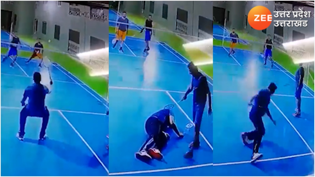 Man dies while playing badminton in seconds video viral on social media ...