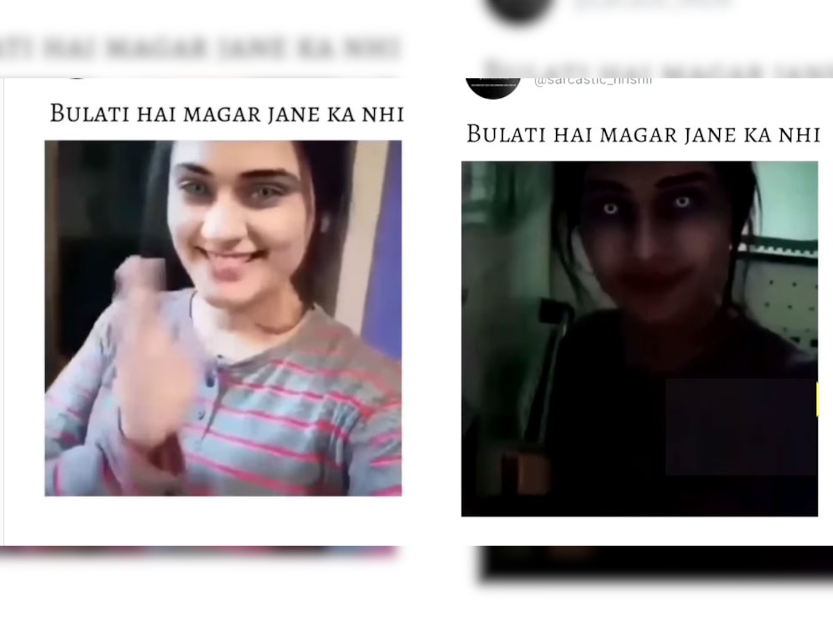 Viral Video: देखते ही देखते भूत बन गई सुंदर हसीना, देखने वालों के उड़ गए होश 