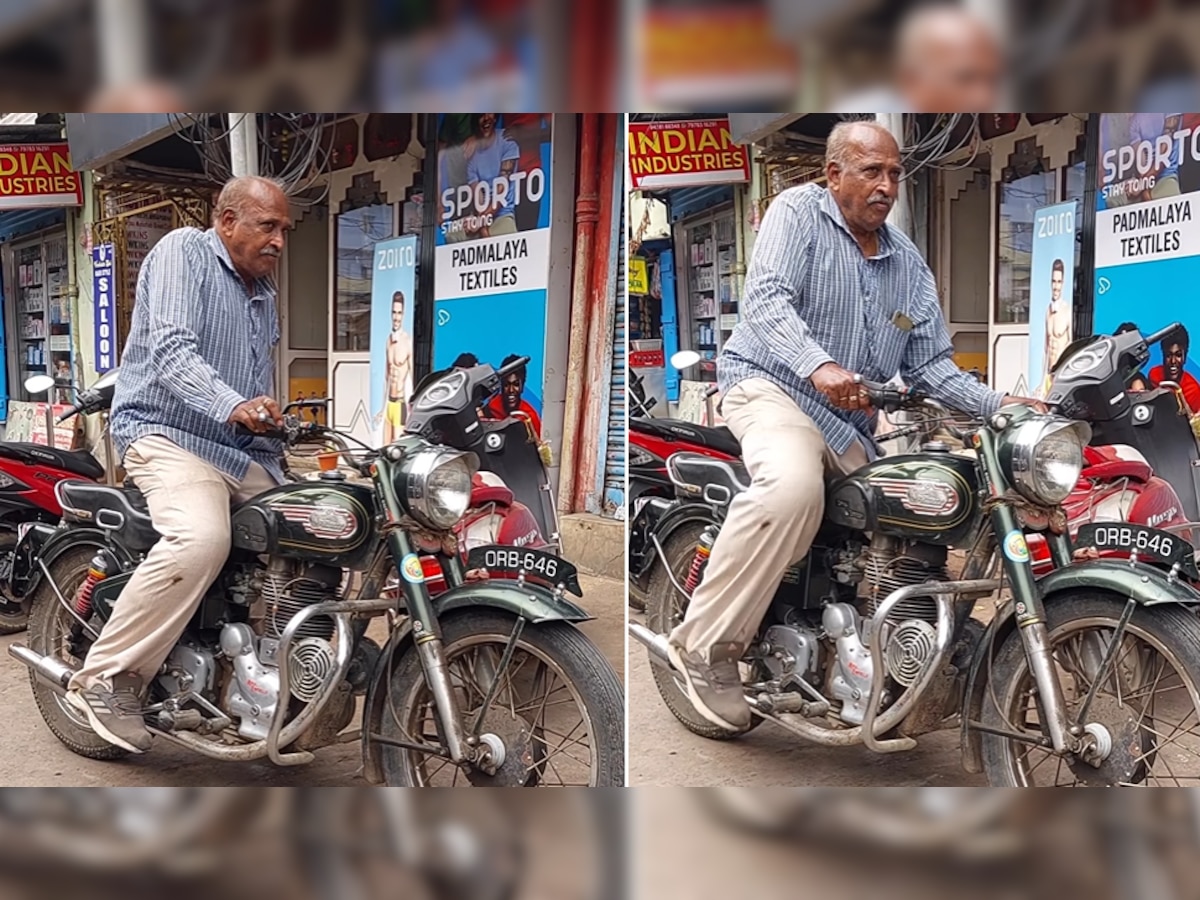 चचा ने पुरानी Royal Enfield को हल्के पैर से कर दिया स्टार्ट, Video देख फटी की फटी रह गई आंखें