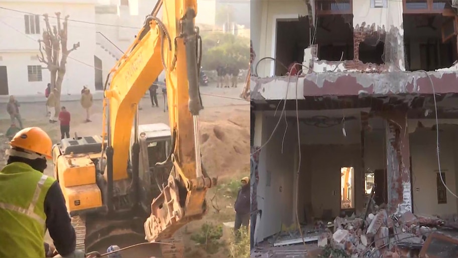 bulldozer demolished accused bhupendra house, Strict action in ...