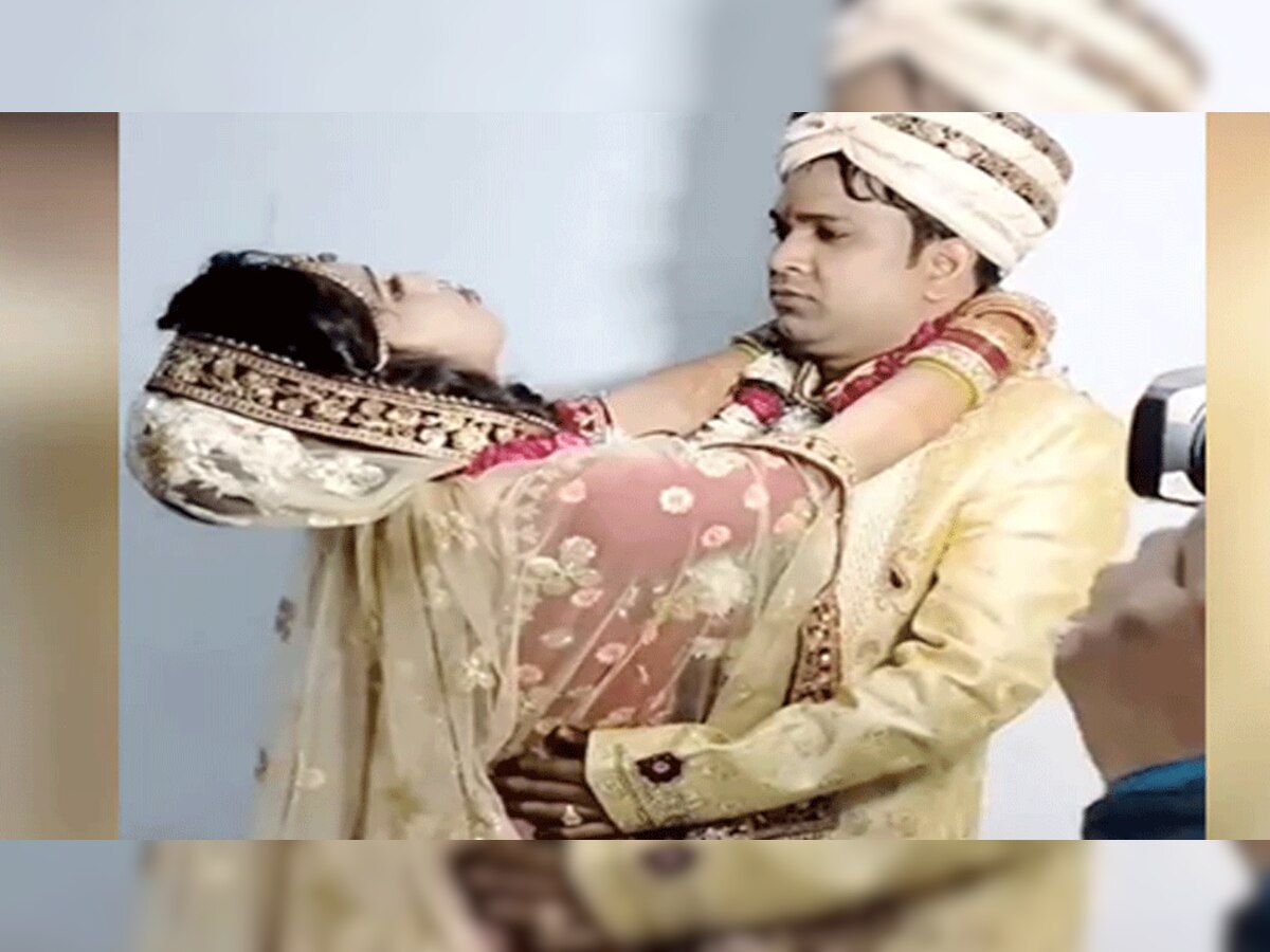 Funny Marriage Video: Wedding Shoot में दुल्हन से ज्यादा दूल्हे के कमाल के एक्स्प्रेशन, लूट ली महफिल