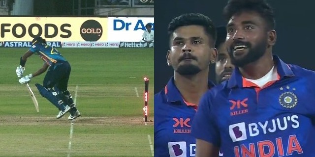 IND vs SL, 3rd ODI: पोज दिखाने के चक्कर में आउट हुए करुणारत्ने, सिराज से भिड़ना पड़ा भारी, देखें वीडियो