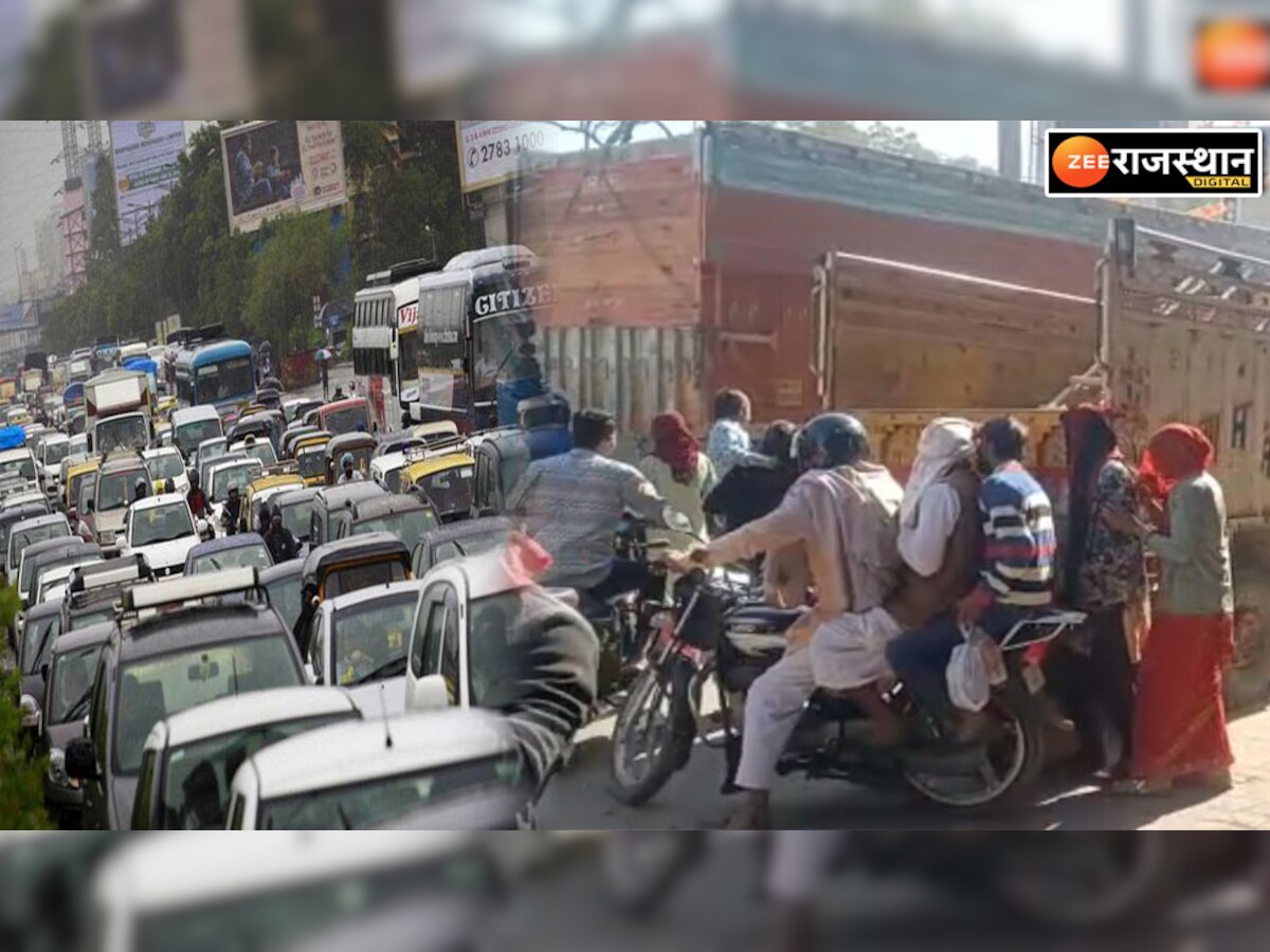 Jaipur News: सीकर कोटपूतली मार्ग पर लगा 10 किलो मीटर लंबा जाम, विभागीय अधिकारी भी फंसे