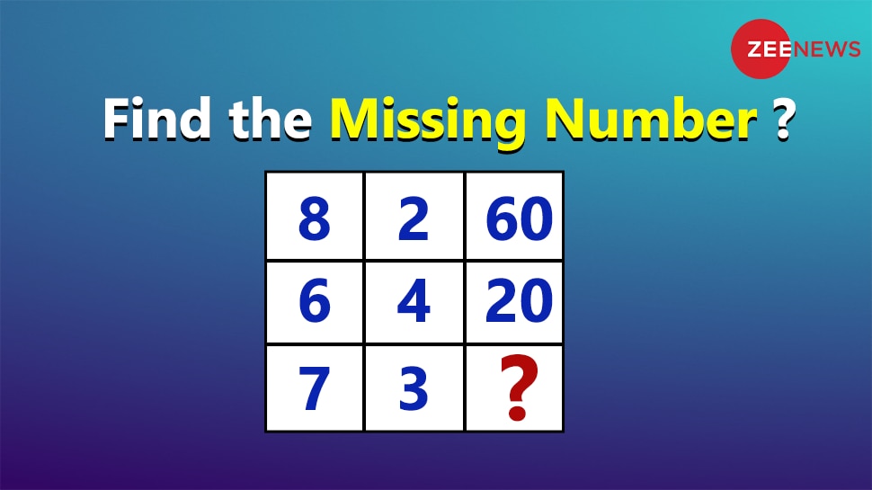 Missing Number Maths Puzzle With Answer Can You Fill The Correct Number ...