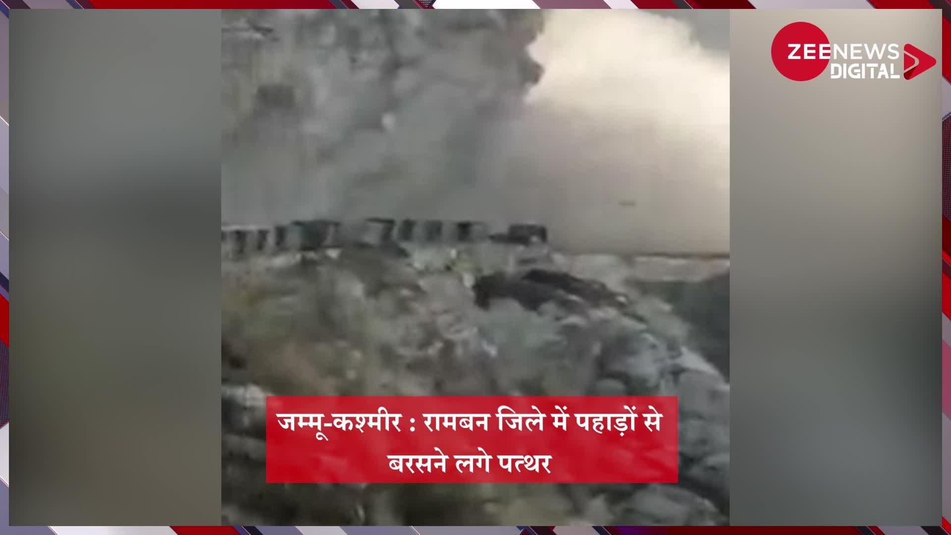 jammu kashmir national highway closed after landslide in ramban watch ...