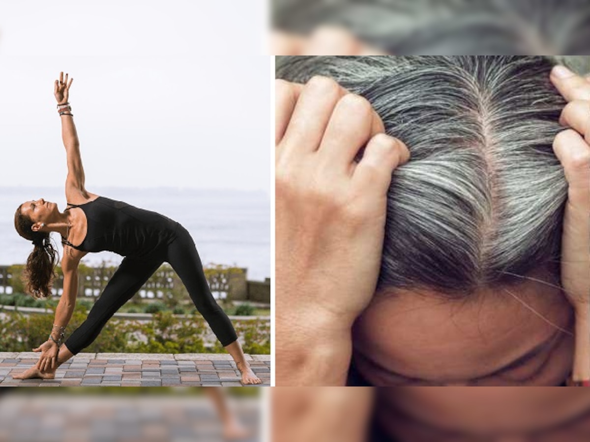 Yoga for white hair: बालों को समय से पहले सफेद होने से रोकेंगे ये 6 योगासन