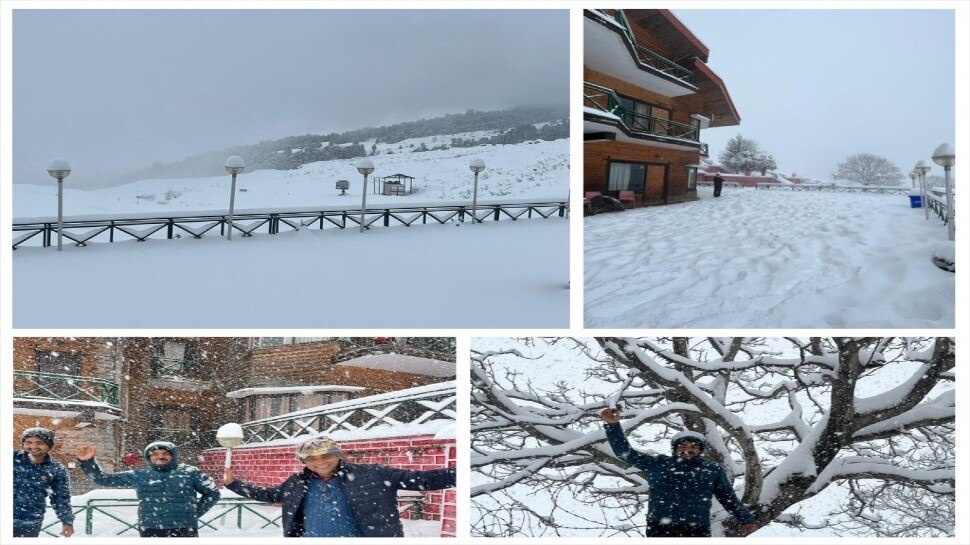 Uttarakhand snowfall 2023: उत्तराखंड में चांदी सी चमक रही पहाड़ियां, बर्फबारी देख झूमे पर्यटक, मन मोह लेंगी ये तस्वीरें