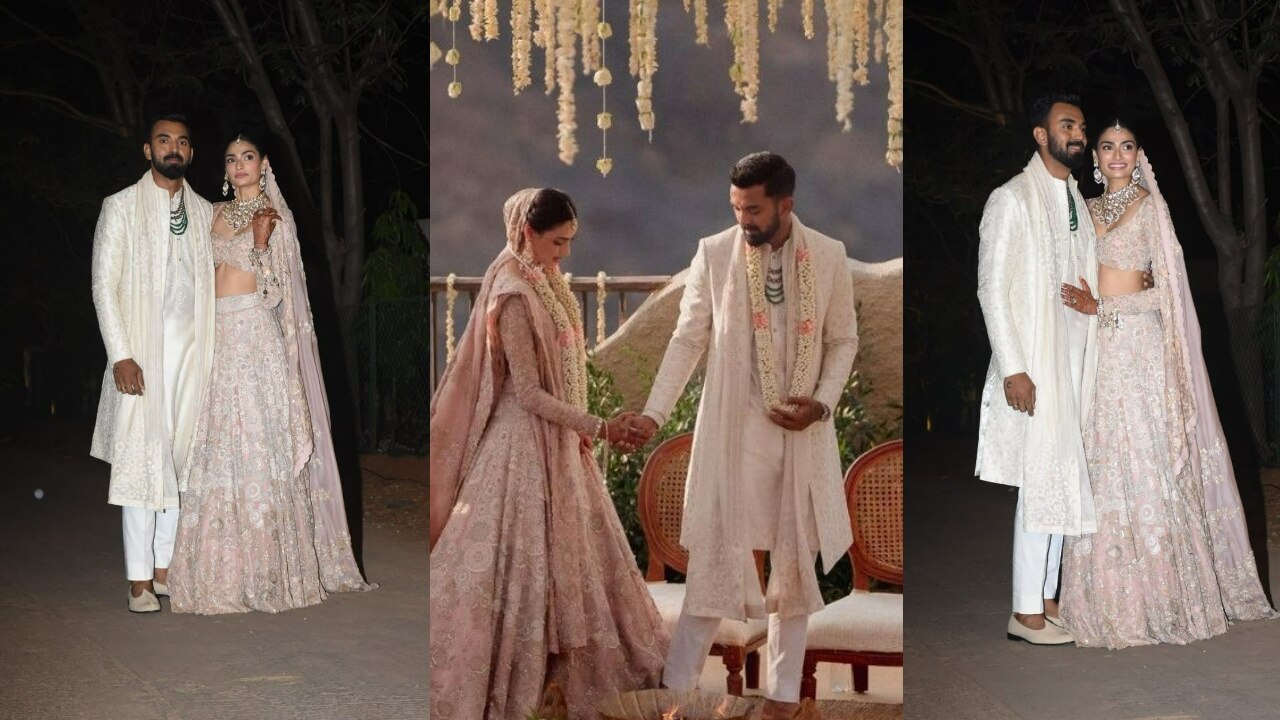 Athiya shetty-KL Rahul Wedding Photos: शादी के बंधन में बंधे अथिया-राहुल, कपल की पहली फोटो आई सामने