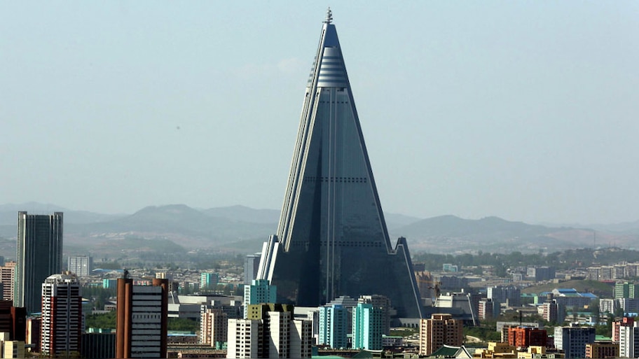 Tallest Deserted Building in the world North Korea Pyongyang Ryugyong ...