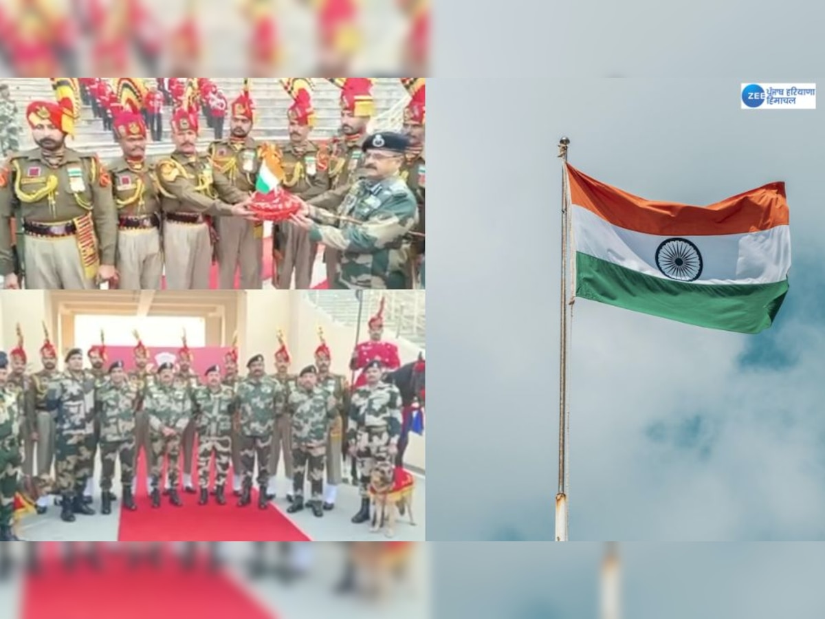 ਅਟਾਰੀ ਬਾਰਡਰ 'ਤੇ ਮਨਾਇਆ ਗਿਆ ਗਣਤੰਤਰ ਦਿਵਸ: BSF ਦੇ ਜਵਾਨਾਂ ਨੇ ਲਹਿਰਾਇਆ ਤਿਰੰਗਾ