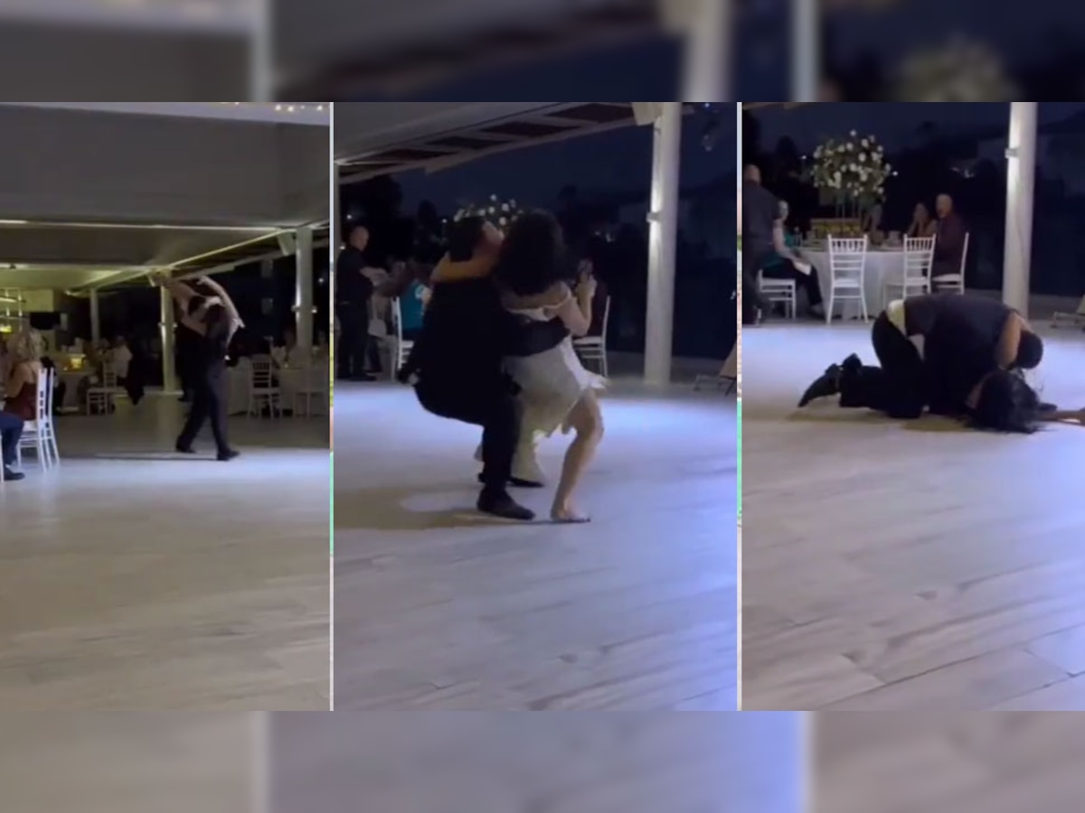 Video: कपल को ले डूबी रोमांटिक डांस करने की चाहत, लड़के ने उठा-उठाकर लड़की को फ्लोर पर पटका