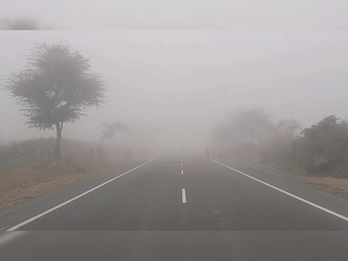  Nagaur Weather : कोहरे के आगोश में नागौर, हाइवे पर रेंगते नजर आई गाड़ियां