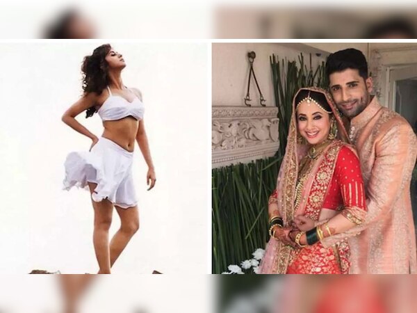 उर्मिला मातोंडकर पति मोहसिन मीर के साथ 