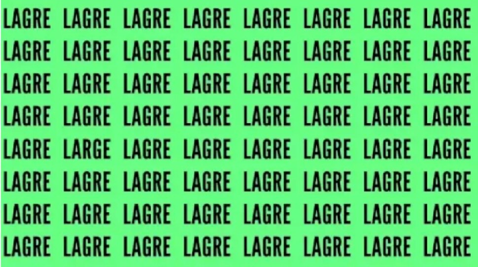 Optical Illusion: अगर आपकी नजर है बाज जैसी तेज तो 10 सेकंड में खोजें 'LARGE' शब्द, 87% लोग हो जाते हैं फेल
