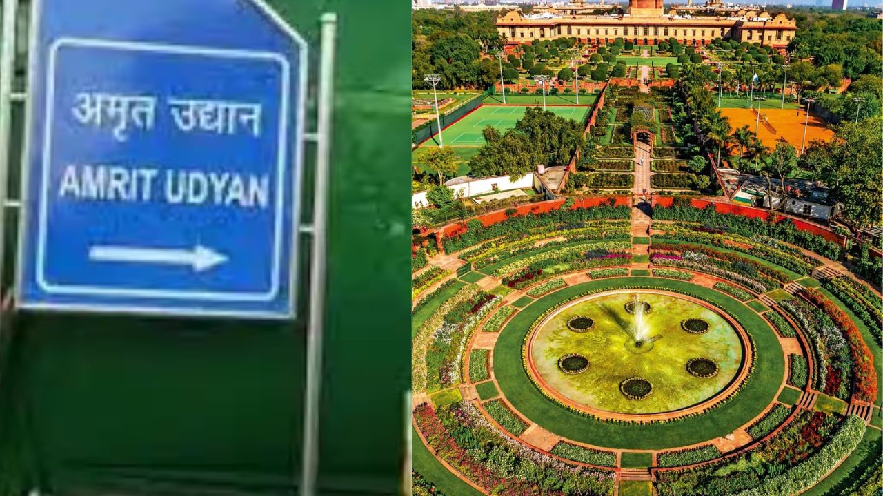 Mughal Garden Delhi: अंग्रेजों के हाथों से बना था 'अमृत उद्यान', इस वजह से कहा जाता था 'मुगल गार्डन'