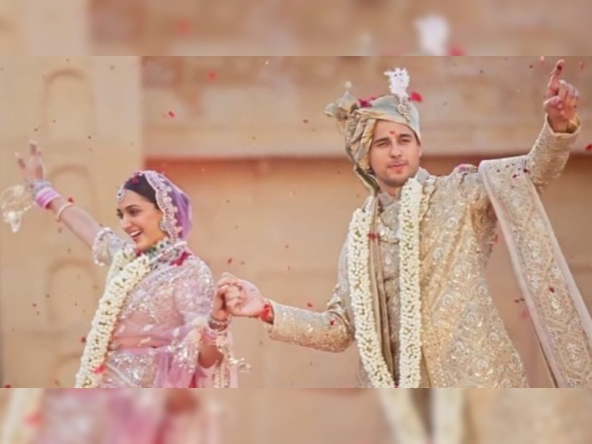 Kiara-Sidharth Wedding Video: डांस करते हुए कियारा ने सिद्धार्थ को पहनाया जयमाला, किया Kiss 