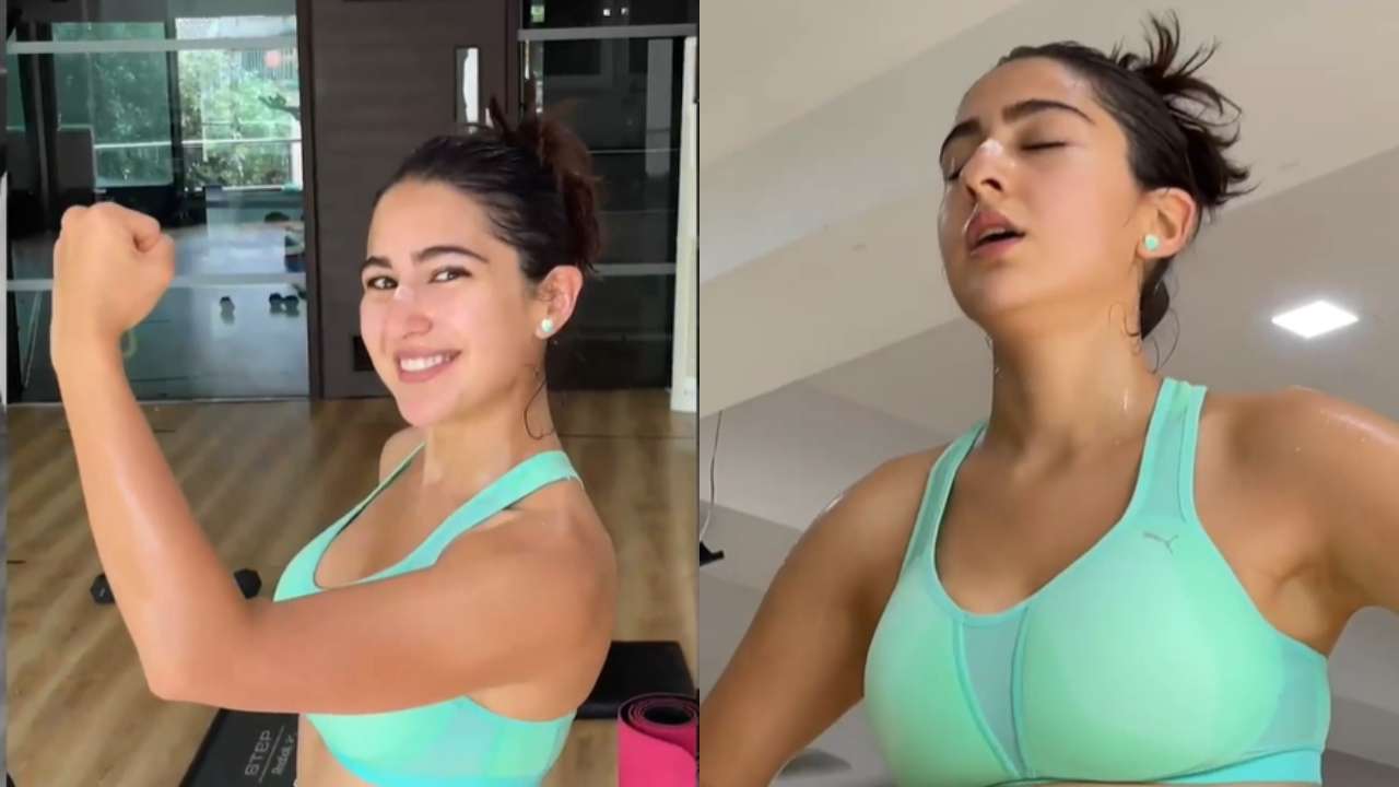 sexy Sara Ali Khan share her workout video watch now | Sara Ali Khan: à¤¹à¤¿à¤ªà¥à¤¸  à¤•à¥‹ à¤¸à¤¹à¥€ à¤¶à¥‡à¤ª à¤®à¥‡à¤‚ à¤²à¤¾à¤¨à¥‡ à¤•à¥‡ à¤²à¤¿à¤ à¤•à¤°à¥‡à¤‚ Sara Ali Khan à¤•à¥€ à¤¤à¤°à¤¹ à¤¯à¥‡ à¤•à¤¾à¤® | Zee