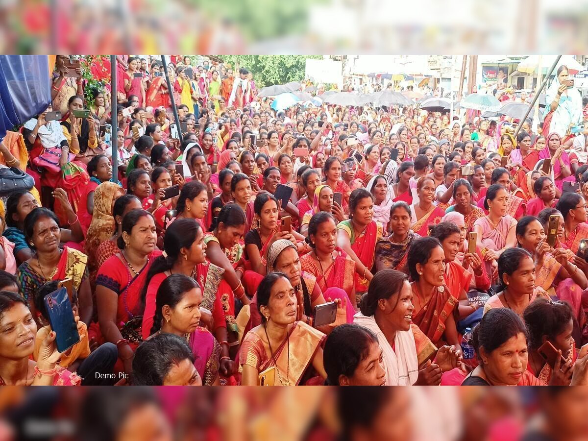 Anganwadi strike in Chhattisgarh