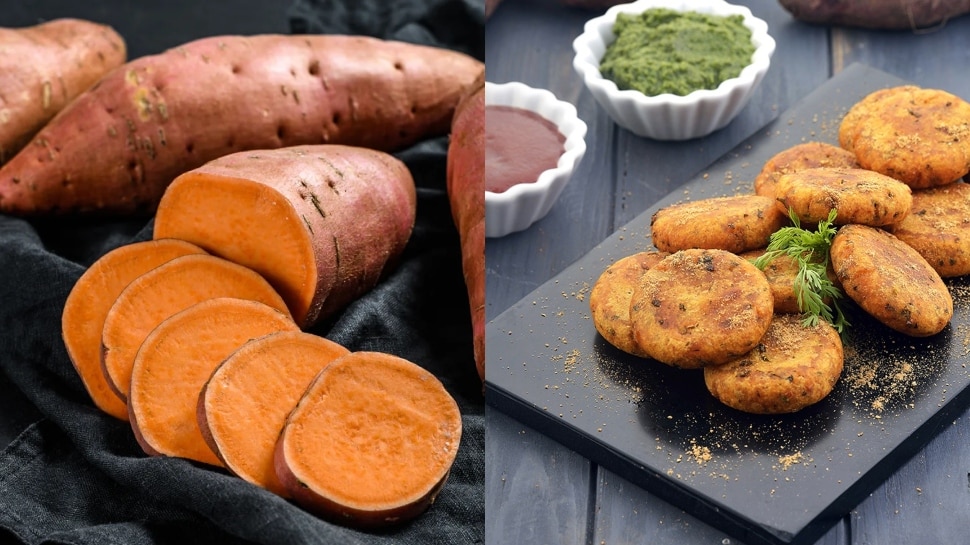 How To Make Sweet Potato Tikki Healthy Snack Recipe Cooking Tips