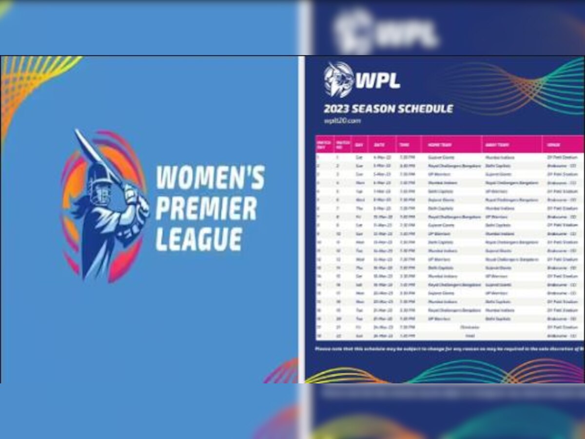 WPL 2023 Schedule: इस दिन होने जा रहा महिला प्रीमियर 2023 लीग का आगाज, यहां जानें पूरा शेड्यूल 