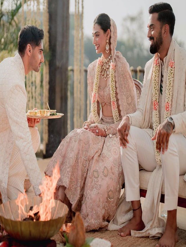 Tone-to-tone embroiderd Chogha Sherwani and Blush pink bridal lehenga –  Mongas