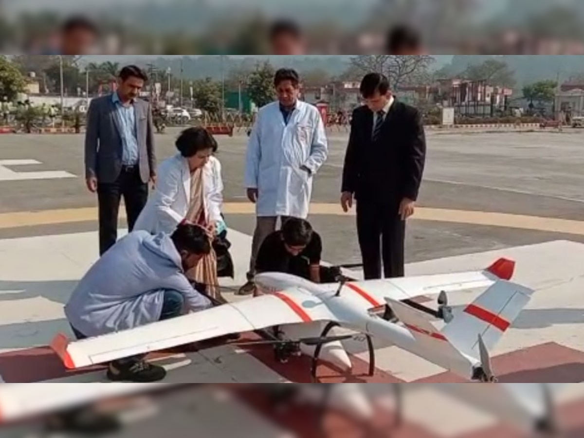 उत्तराखंड में ड्रोन से घर-घर पहुंचेगी दवा, DRONE ने ऋषिकेश एम्स से टिहरी दवा पहुंचाकर बनाया कीर्तिमान