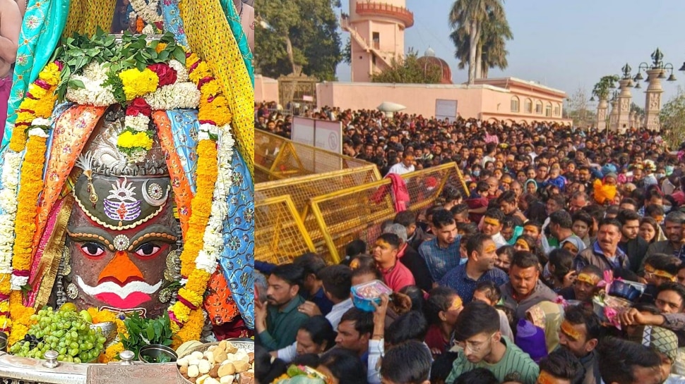 Mahakal Darshan Ujjain Ujjain Madhya Pradesh India Mahakaleshwar Mandir Ujjain Devotees Queuing From Narsingh Ghat For
