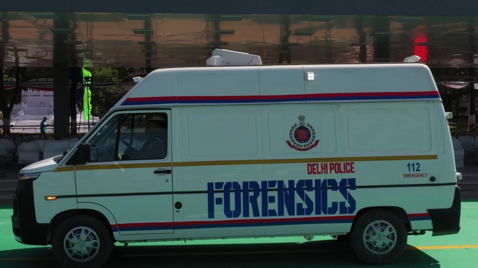 Delhi Police Rising Day Forensic mobile van included fleet Delhi Police