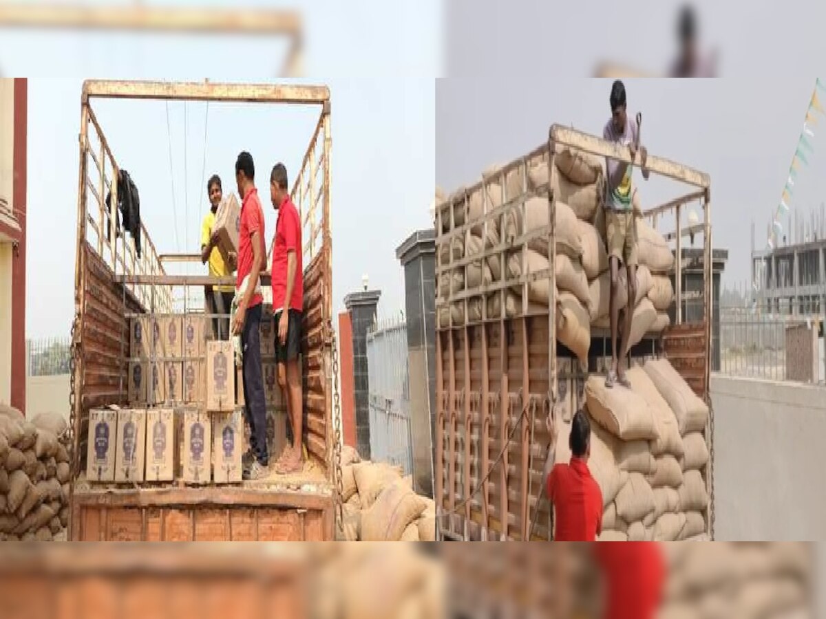 नवादाः चावल की भूसी लादे ट्रक से 50 लाख रुपये की अंग्रेजी शराब बरामद, होली में खपाने की थी तैयारी, ट्रक चालक गिरफ्तार