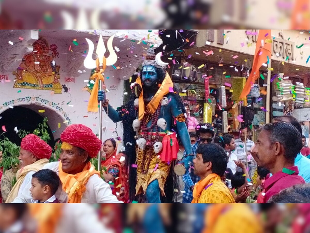 महाशिवरात्रि पर्व पर राजसमंद में भक्तों ने निकाली भगवान शिव की बारात,थिरके श्रद्धालु