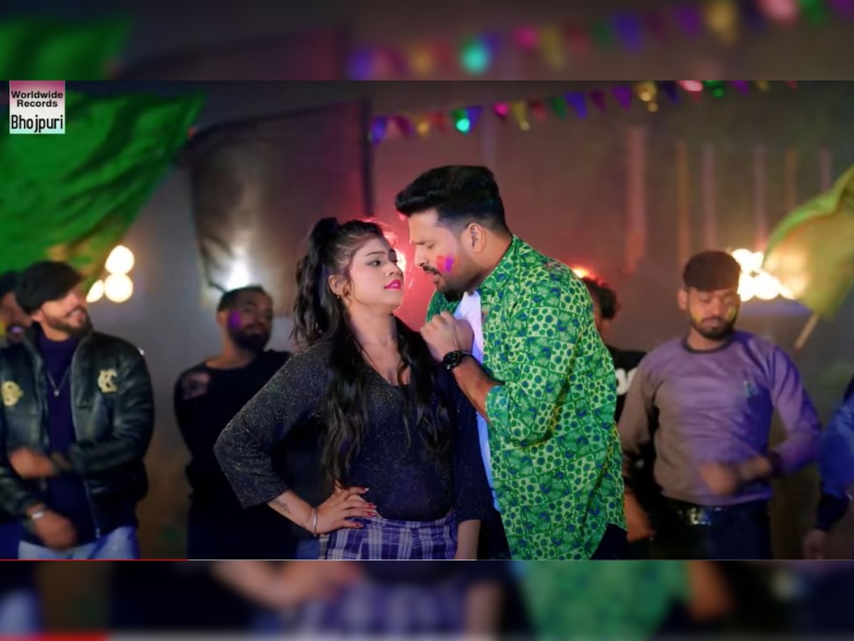शिल्पी राज और रितेश पांडेय का गाना 'रंग से एलर्जी' मचा रहा धमाल, रंग खेलने के लिए जीजा-साली में दिखी नोकझोक