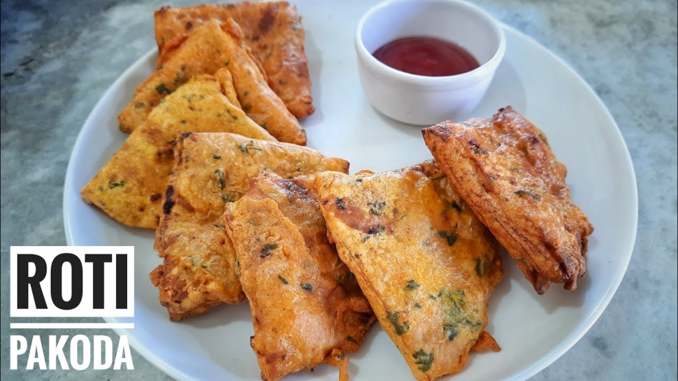 Leftover Cooked Roti How To Make Leftover Roti Stuffed Pakoda Healthy Food Cooking Tips ...